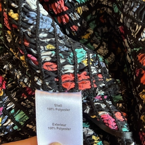 Likely | Lavato Floral-Print Off-the-Shoulder Boho Ruffle Festival Top Size XS - Picture 9 of 11